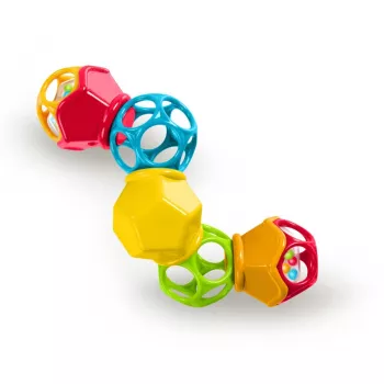 Bright Starts - Jucarie Clicky Twister  Easy-Grasp Rattle Oball