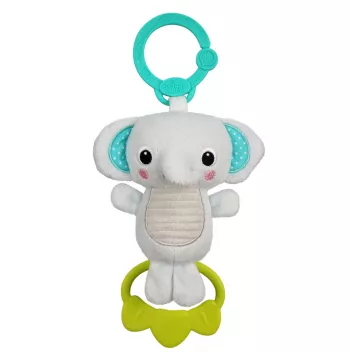 Bright Starts - Jucarie plus Elefant pentru carucior Tug Tunes