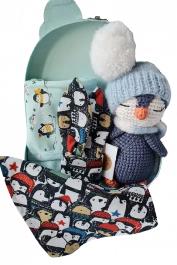 Cadou bebelusi - Pinguin bleumarin - Bestfam