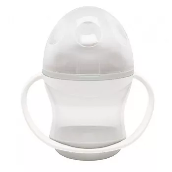 Cana anti-curgere cu capac si manere -  Agate grey - Thermobaby
