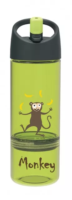 Cana din Tritan cu pai 2in1 - Lime - Carl Oscar