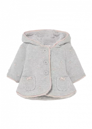 Cardigan tricot cu buzunare - Gri - Mayoral  