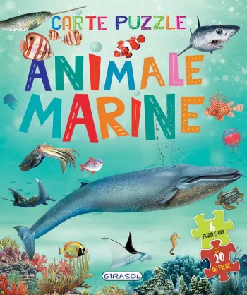 Carte cu 6 puzzle-uri - Animale marine