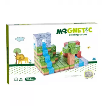 Cuburi magnetice - In natura 104 piese (2.5 cm)