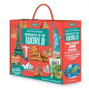 Cunoaste si exploreaza - Puzzle Monumentele lumii (200 piese)