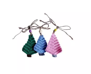 DecoratiunI crosetate 3 Braduti - Maimuteria Tiarra  