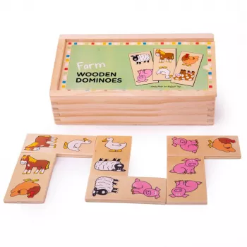 Domino pentru copii - Ferma- BigJigs