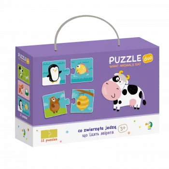 Duo Puzzle - Hrana animalelor (2 piese)