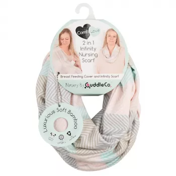 Esarfa pentru alaptare din bambus - Comfi-Love - Herringbone - CuddleCo.