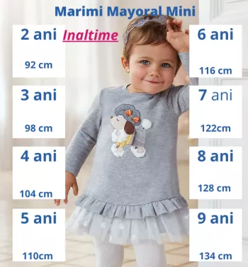Ghid marimi Mayoral Mini 2 ani - 9 ani