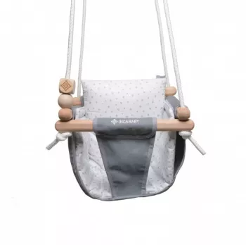 Incababy - Legan multifunctional pentru junior, 1-5 ani (30 kg), testat TÜV Rheinland, Grey Stars