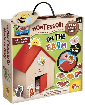 Joc Montessori din lemn - La ferma