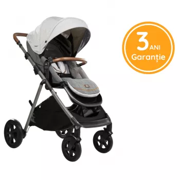 Joie - Carucior multifunctional, reglabil pe inaltime Aeria Signature, Oyster