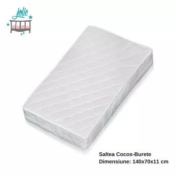 Saltea Cocos - Burete pentru patut 140 × 70 cm - Jolie