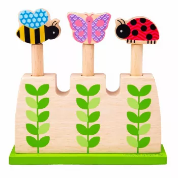 Jucarie din lemn Pop-Up - In gradina - BigJigs