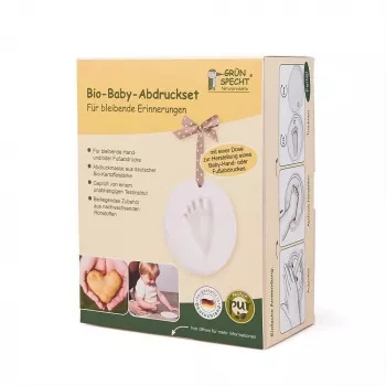 Kit mulaj organic pentru amprenta mana sau picior bebelusi - Grunspecht