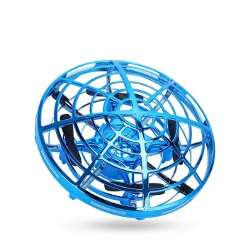 Mini drona OZN cu control gestual (bleu)