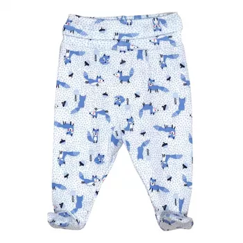 Pantaloni cu botosi - Vulpi Albastre 3 luni