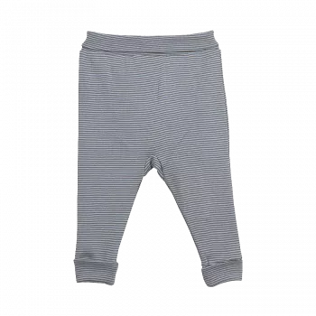 Pantaloni cu mansete - Dungi - Gri deschis 