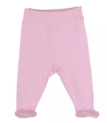 Pantaloni roz pastel cu botosi 0 luni