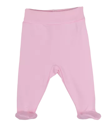 Pantaloni roz pastel cu botosi 3 luni
