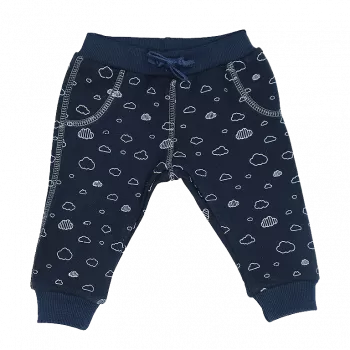 Pantaloni trening - Norisori cu snur bleumarin 