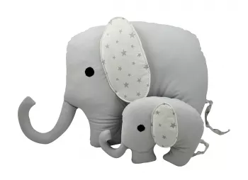 Pernuta Elefant gri cu pui