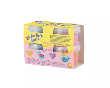 Plastilina non-toxica Kinder cu sclipici