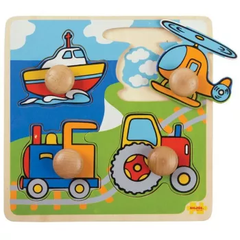 Primul meu puzzle - 4 mijloace de transport - BigJigs