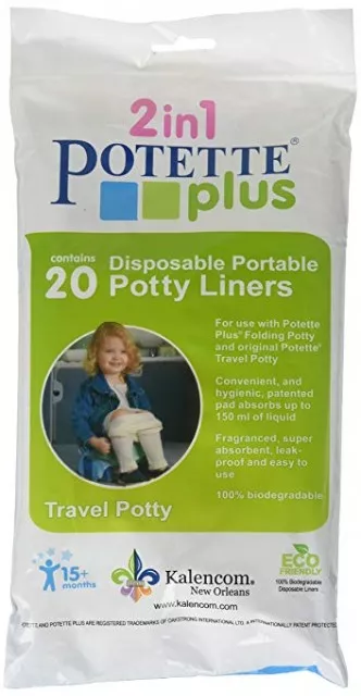 Pungi biodegradabile de unica folosinta pentru olita portabila Potette Plus - 20 buc/set