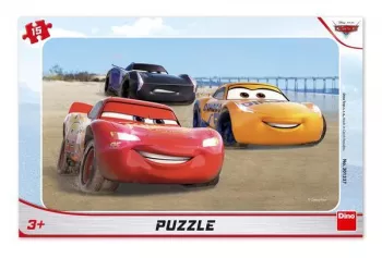 Puzzle Cars 3 - Cursa cu peripetii (15 piese)