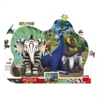 Puzzle cu rama - Zafari (25 piese)