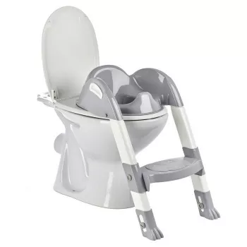Reductor pentru toaleta cu scarita - Kiddyloo, Grey Charm - Thermobaby