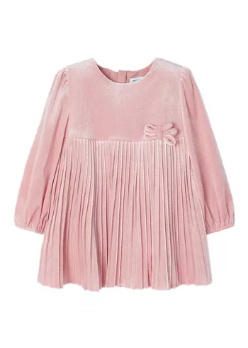 Rochie catifea pliuri - Roz - Mayoral 