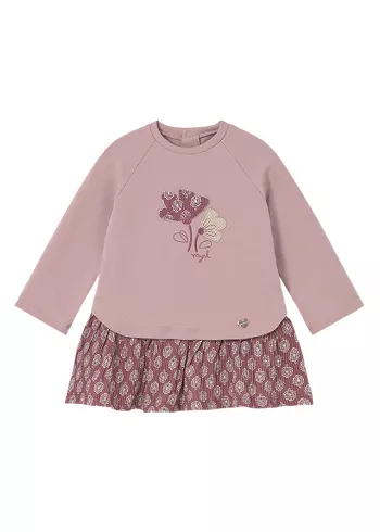 Rochie combinata - roz inchis - Mayoral