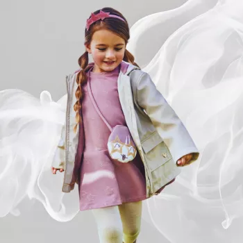 Rochie cu gentuta fetita - roz - Mayoral  