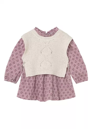 Rochie cu vesta tricotata - Mayoral