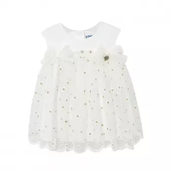 Rochie tul broderie - Floricele - Mayoral