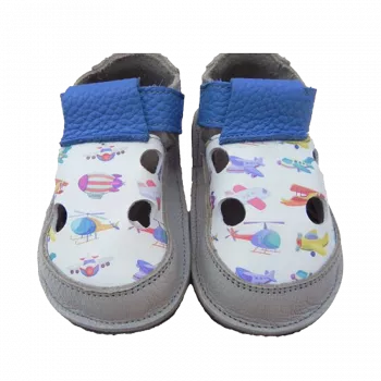 Sandale - Planes - Gri / Bleu - Cuddle Shoes