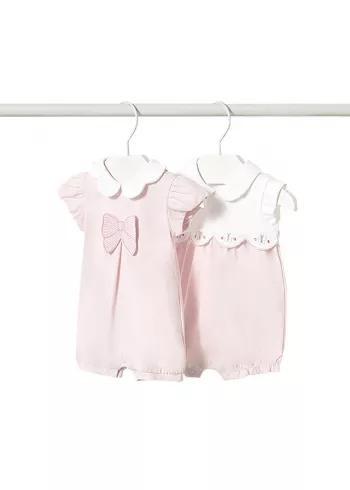 Set 2 - Salopete (pijamale) cu guler, scurte - Mayoral