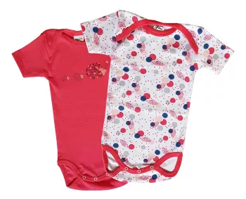 Set 2 body uri cu maneca scurta Arici/Buline