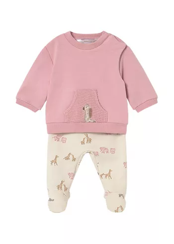 Set 2 piese - Bluza+pantaloni - roz/crem - Mayoral