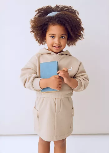 Set 2 piese - Fusta+hanorac Cargo - bej - Mayoral