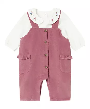 Set 2 piese - Salopeta + bluza maneca lunga si guler cu volan - Mayoral  