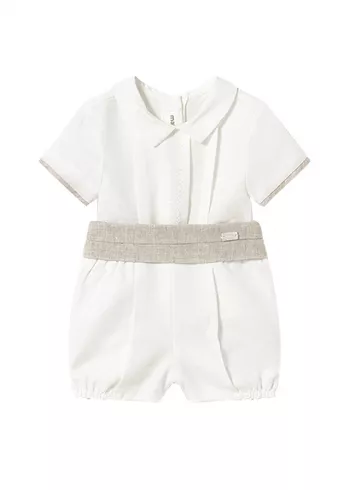 Set 2 piese ceremonie - Camasa eleganta + pantaloni scurti cu cingatoare - Mayoral 