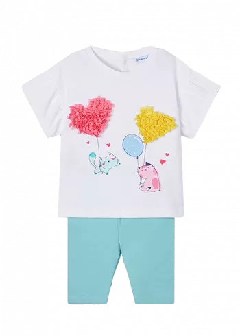 Set 2 piese ECOFRIENDS, bluza+pantaloni - Mayoral 18 luni