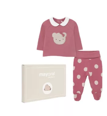 Set 2 piese - Pantaloni cu botosei ECOFRIENDS - Buline - Mayoral