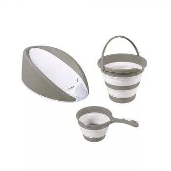 Set 3 in 1 cu suport anatomic pentru cadita - Gri