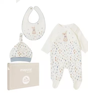 Set 3 piese cadou, ECOFRIENDS - Iepuras - Mayoral  
