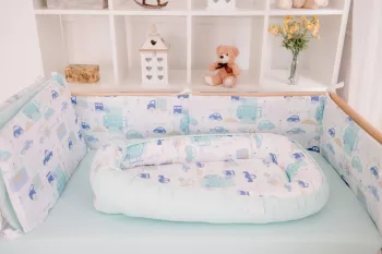 Set 5 piese complet echipare patut - Blue Car - Maradalia Kids